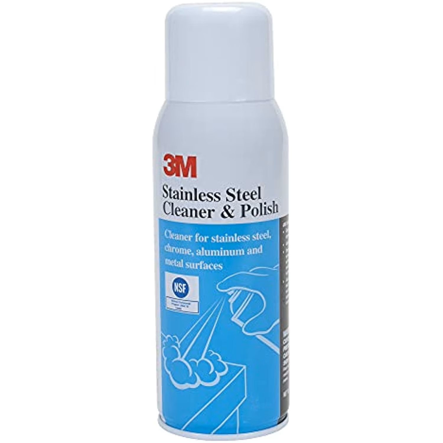 Envase aerosol de 3M Limpiador y Pulidor para superficies de acero inoxidable