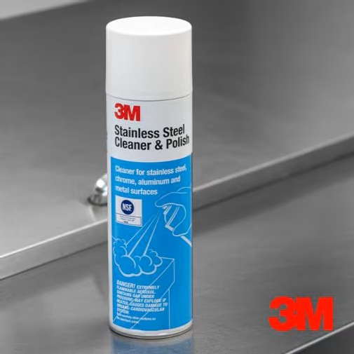 Envase aerosol de 3M Limpiador y Pulidor para superficies de acero inoxidable